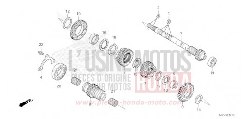 TRANSMISSION (MAINSHAFT) NSS750M de 2021
